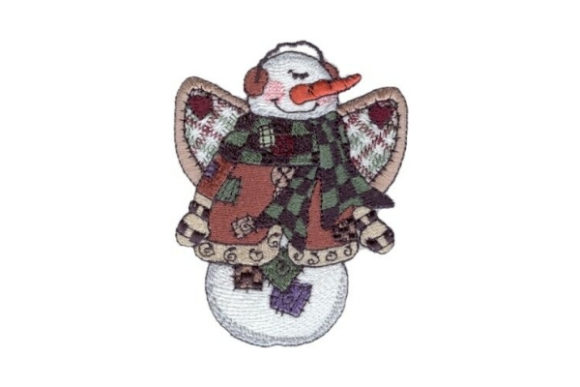 Angelic Snowman Scottie: A Charming Winter Design