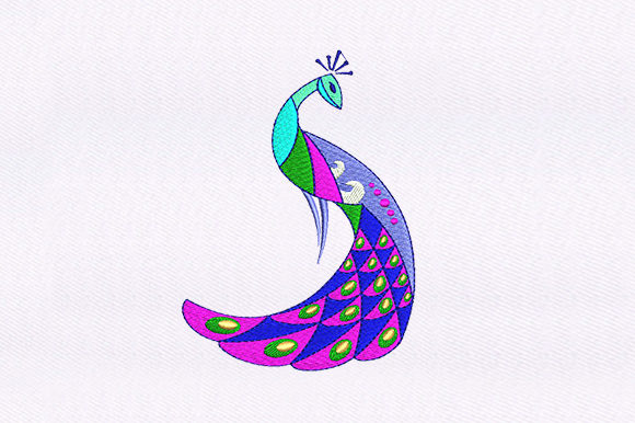Art Deco Peacock Design: A Festive Touch