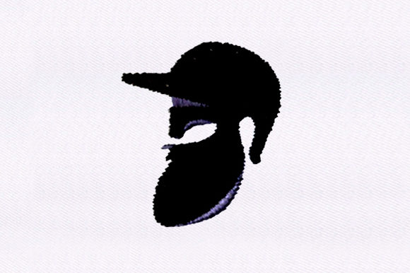 Bearded Hipster Man: A Stylish Embroidery Design