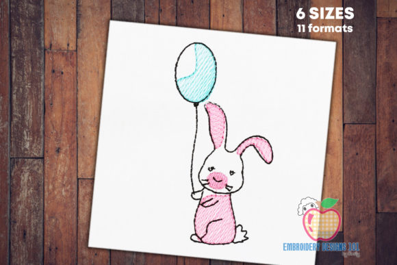 Birthday Bunny with a Balloon: A Charming Addition