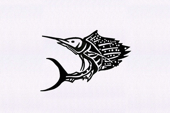Black Bony Fish Design: A Versatile Holiday Embroidery