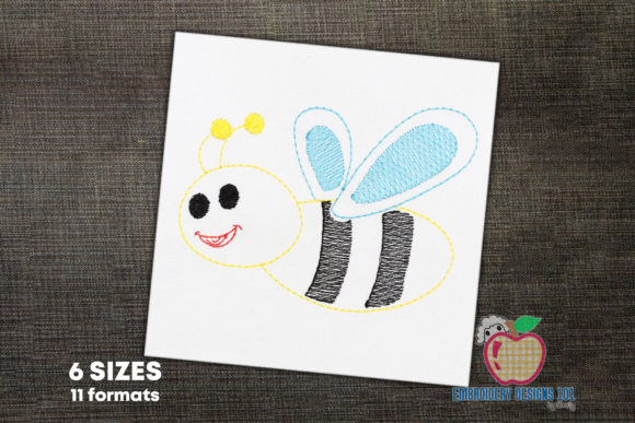 Charming Cartoon Bumblebee Quick Stitch