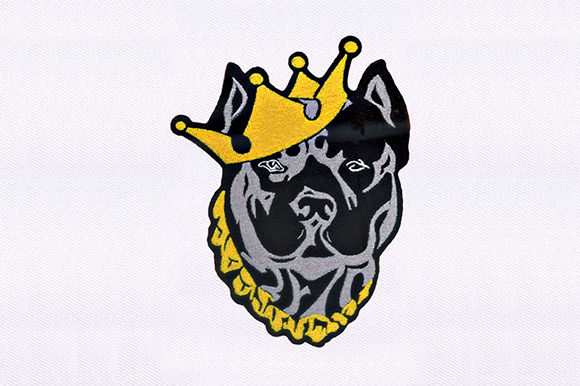 Crown Rottweiler Dog Design: A Royal Embroidery Choice
