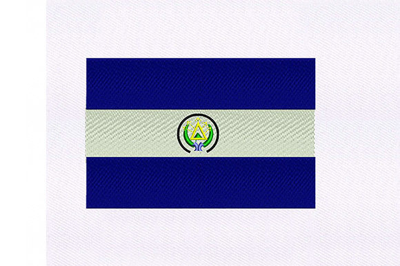 Flag of El Salvador: A Versatile Embroidery Design