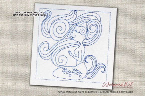 Long Mermaid Hair Machine: A Stylish Embroidery Choice