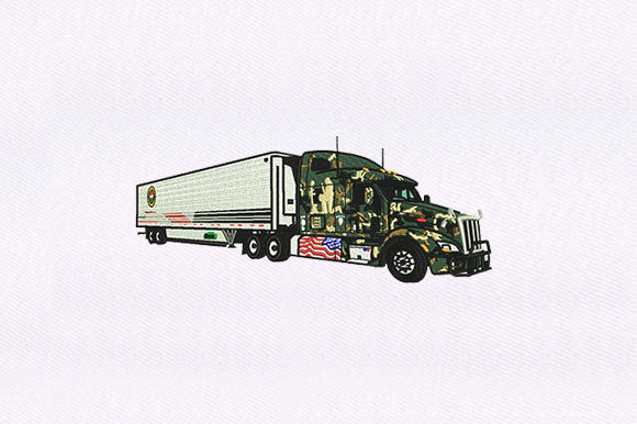 Military Truck: A Versatile Design for Seasonal Embroidery