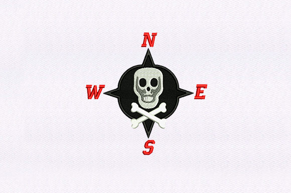 Pirate Compass: A Treasure for Seasonal Embroidery