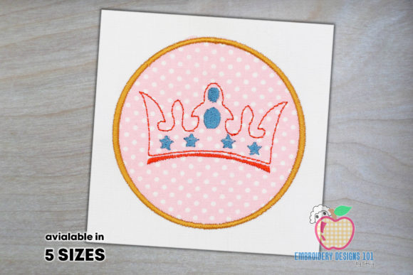 Royal Crown Applique Pattern for Boutique Apparel