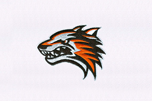 Savage Wolf: A Bold Embroidery Design for Craft Fairs