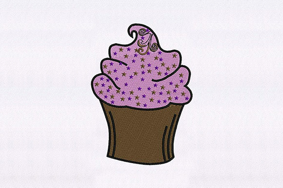 Sweet Pink Cupcake Design: A Delightful Embroidery Choice