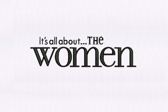 Woman Quote: A Bold and Inspiring Embroidery Design